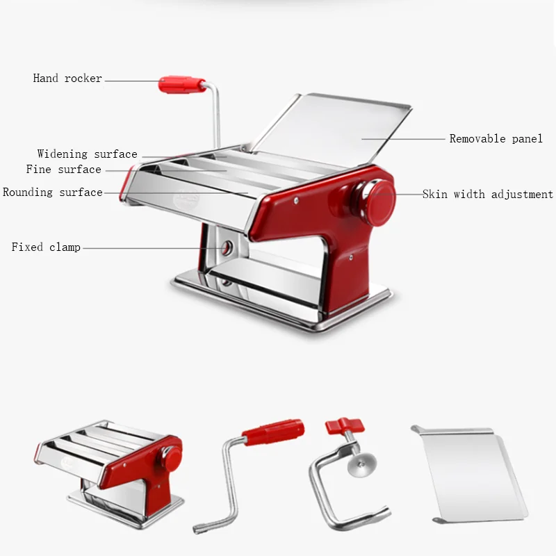 Multi functional manual noodle machine wonton skin machine different specifications noodle adjustable thickness
