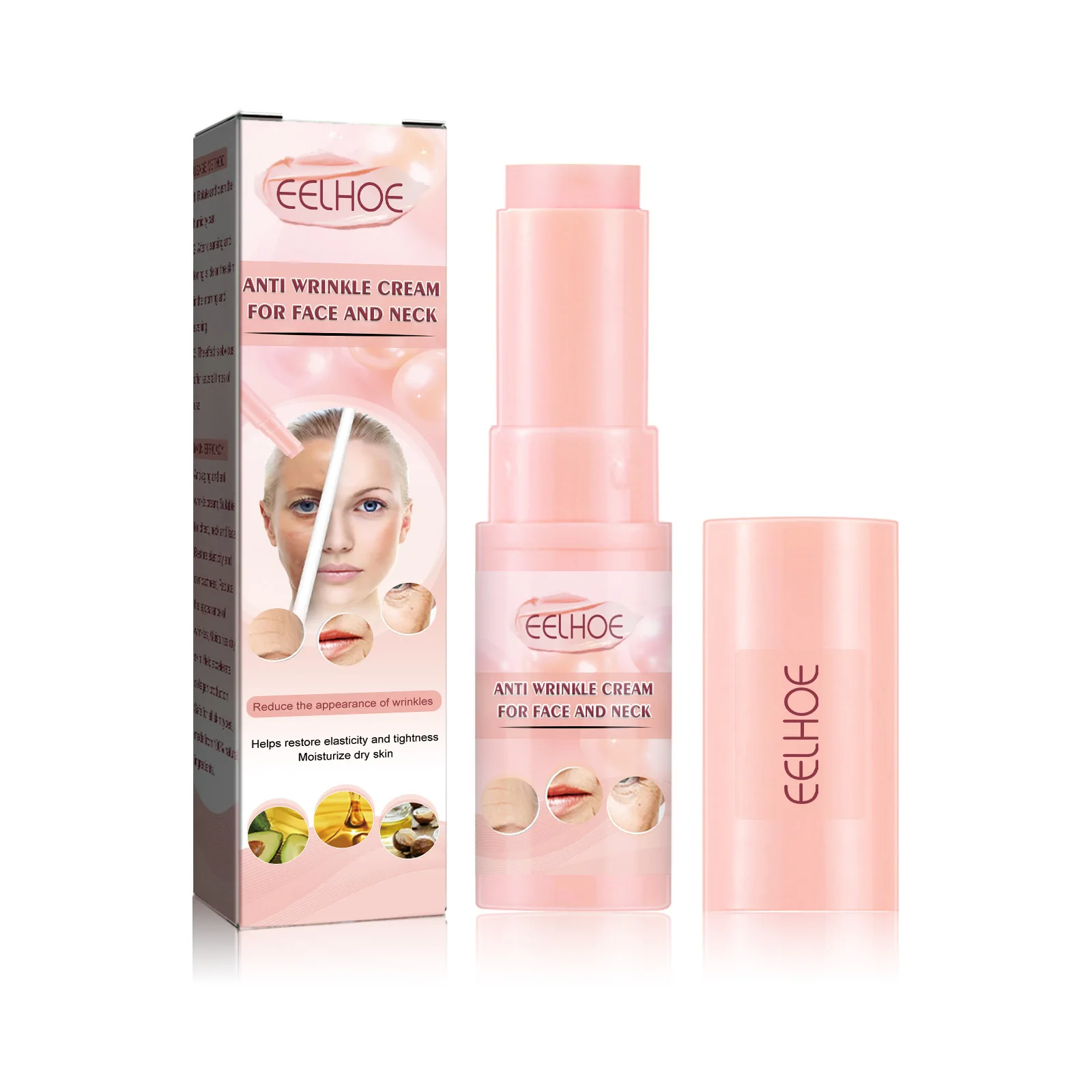 Cremă anti-îmbătrânire cu colagen, cremă facială pentru fermitate, îndepărtarea ridurilor, stick pentru gât, deschide linia fină, hrănește, hidratează, îngrijirea pielii feminine_voghion.com
