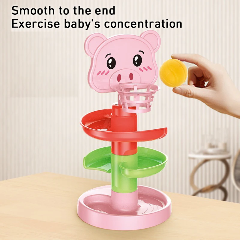 Montessori Toys Baby 0 12 24 36 Months Track Rolling Ball Push Pop Sliding Ball Early Education Toys For Kids Children Sensory 2