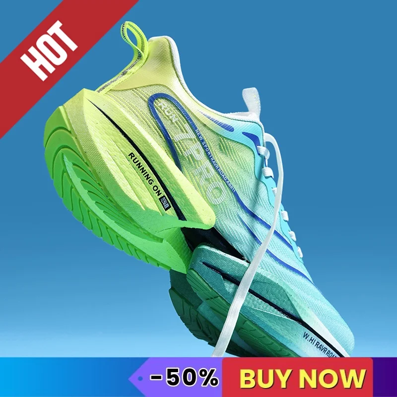 Running Shoes Men Sneakers Women Sneakers NEW Sports Running Shoes Men Marathon Breathable Comfortable Women Athletic Training Outdoor Sneakers Air Cushion Carbon Plate