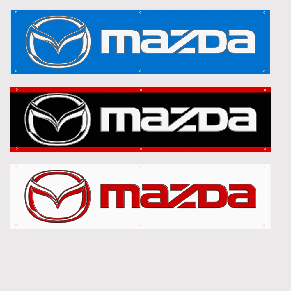 

JohninBanner 60*240 Mazda Speed Racing Car Polyester Printed Banner Interior Decoration Tapestry Flag