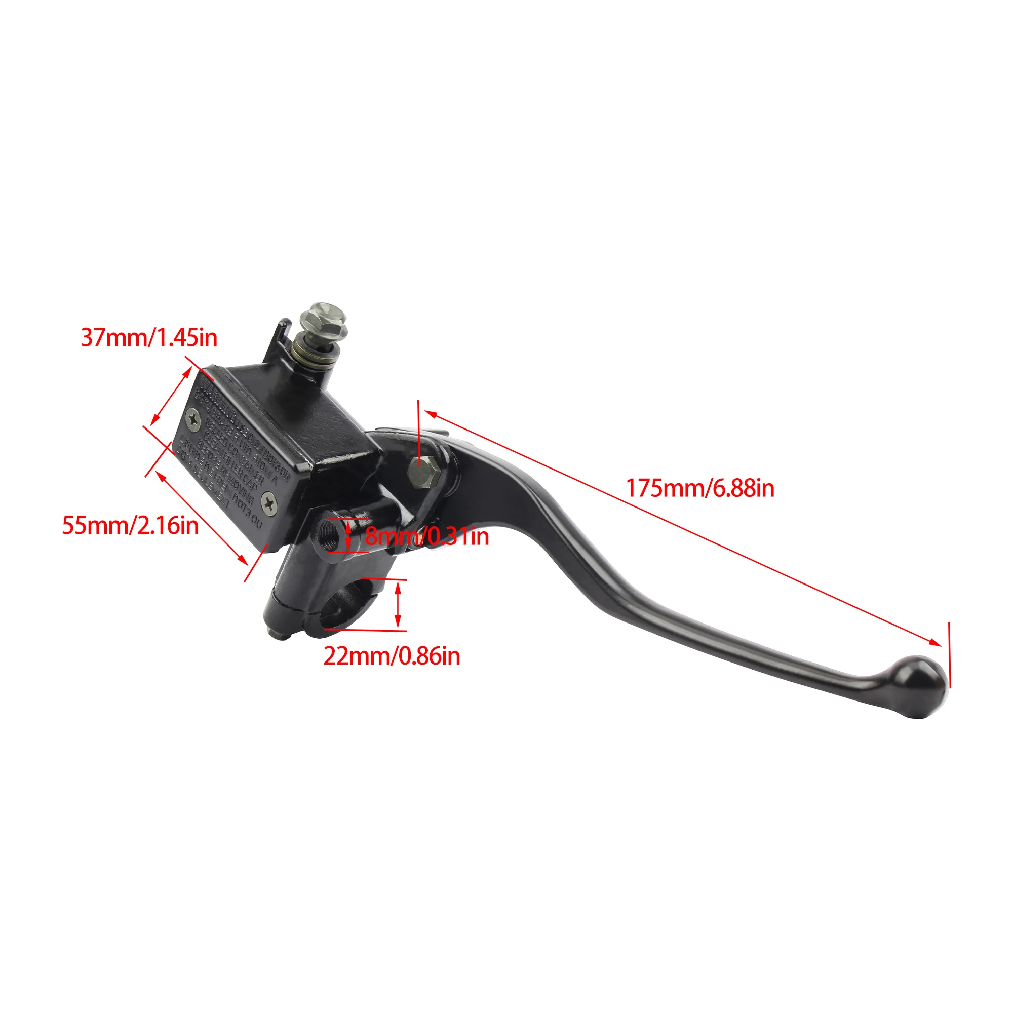 Motorcycle brake pump 7/8" 22mm front master cylinder hydraulic brake lever for scooters mopeds dirt pit bike ATV quad buggy