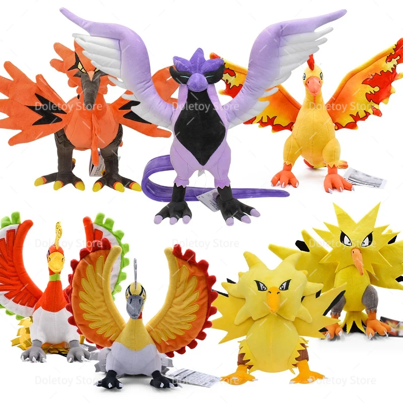  부드러운 봉제 인형, Galarian Articuno Galarian Zapdos Pidgeotto Zapdos Volcarona, 샤이니 Ho-Oh Vivillon Moltres