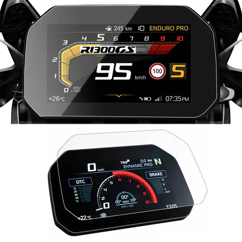 Pellicola Protettiva Per Cruscotto Moto In TPU Per BMW R1300GS (2023-2024) – Protezione Anti-Graffio E Anti-Riflesso, Ultra HD