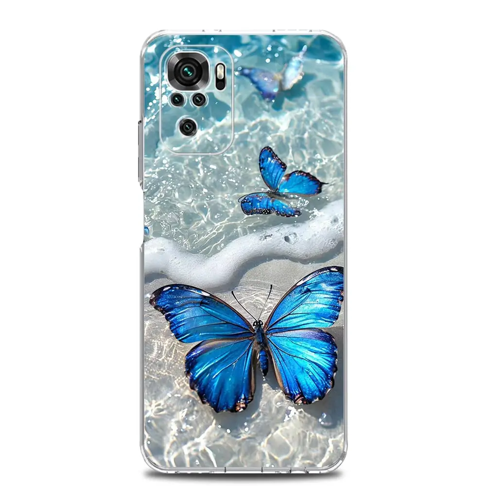 Clear Soft TPU Phone Case with Butterfly Design
