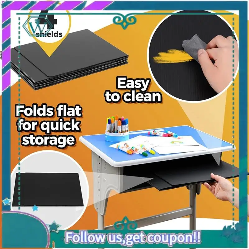 A75Q-Student Desk Dividers-Waterproof Plastic Learning Bucket Dividers, Classroom Folders Teacher Supplies Easy-To-Clean