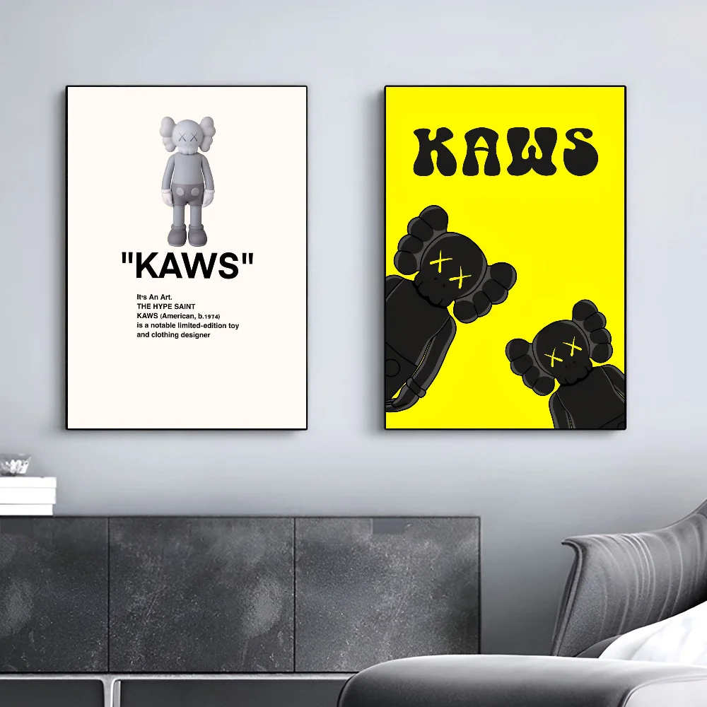 Poster Prints Diy Poster Sticker 1pc Graffiti Violent Teddy Bear Poster Self-adhesive Art Waterproof Paper Sticker Coffee House Bar Room Wall Decor