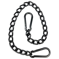 2X Steel Hanging Chair Chain With 2 Carabiners, Heavy Duty Porch Swing Hammock Chain Kit,For Hammock Swings(66Cm) 1