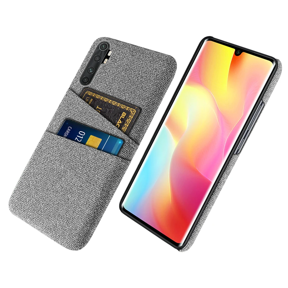 Mi Note 10 Lite Per Xiaomi Mi Note 10 Lite Cover Xiomi Mi Note 10 Lite Pro Fabric Dual Card Cover Per Mi Note10 Lite