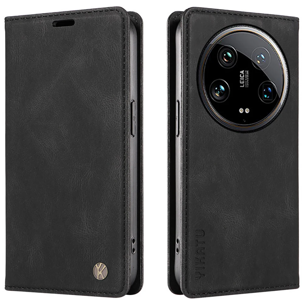 Magnetic Leather Flip Wallet Case - Premium Book-Style Cover