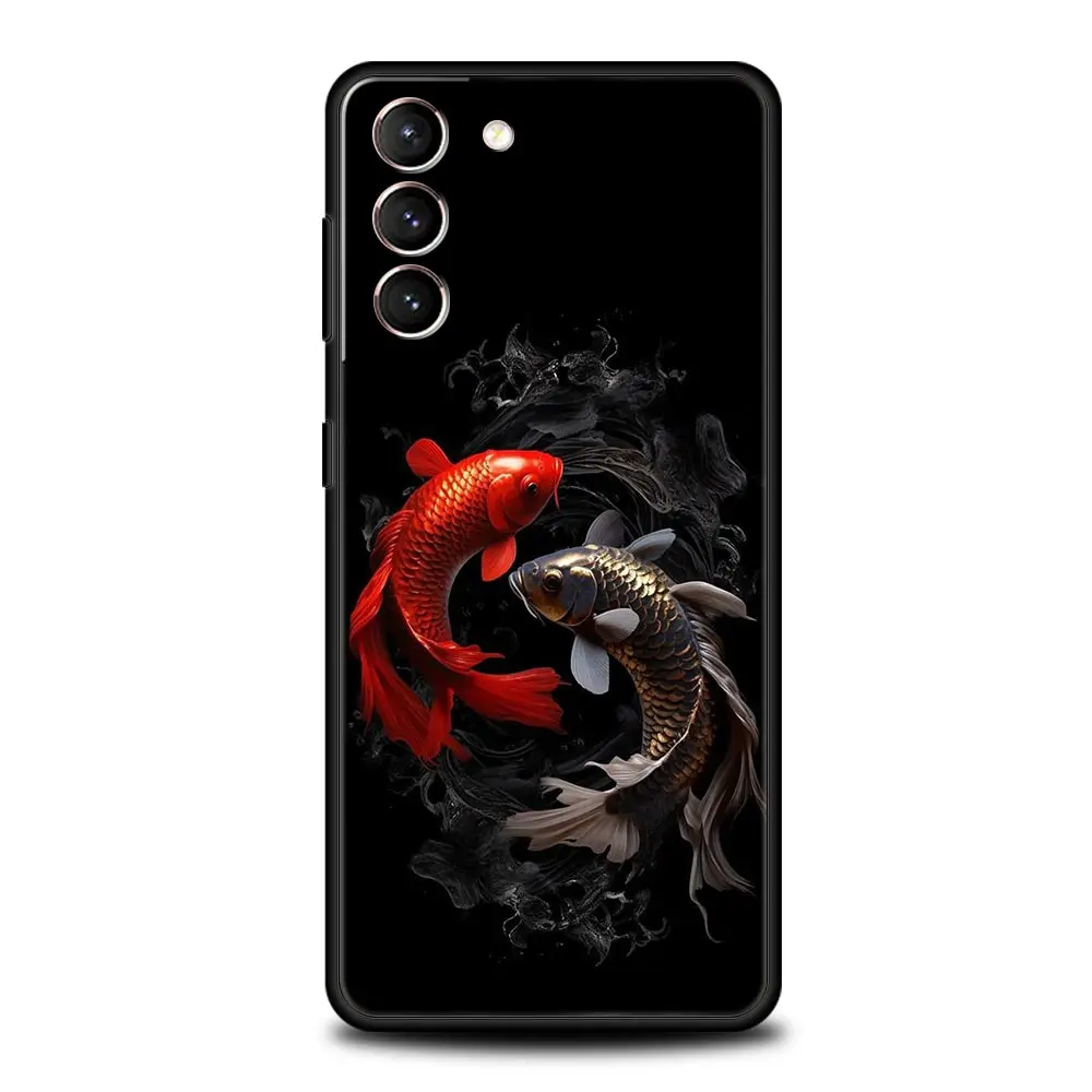 Exquisite Koi Carp Soft Silicone Phone Case