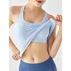 Women Longline Inner Padded Racerback Crop Tank Tops Basic Lounge Slim Fit Workout Tops for Gym Yoga Fitness 5