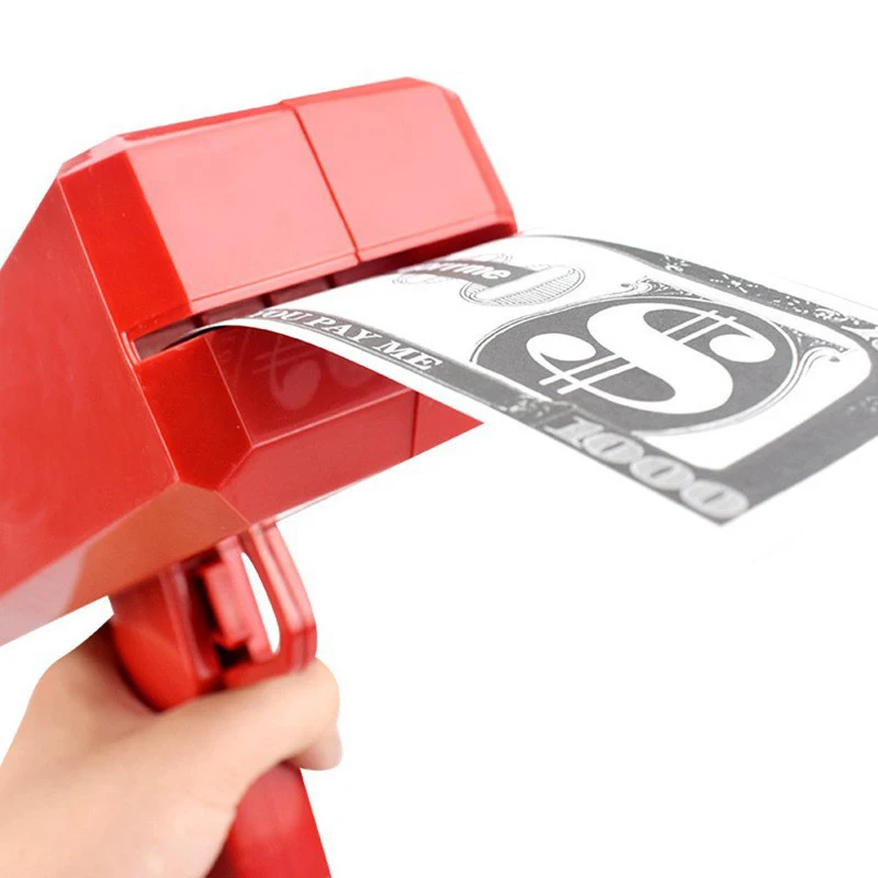 Shoot Money Gun Toy Party Banknote Shoot Pistol Paper Money Shooter Throwing Machine Funny Game Fashion Gift Party Supply Toys childrens toys fist shooter toy gun toy gun