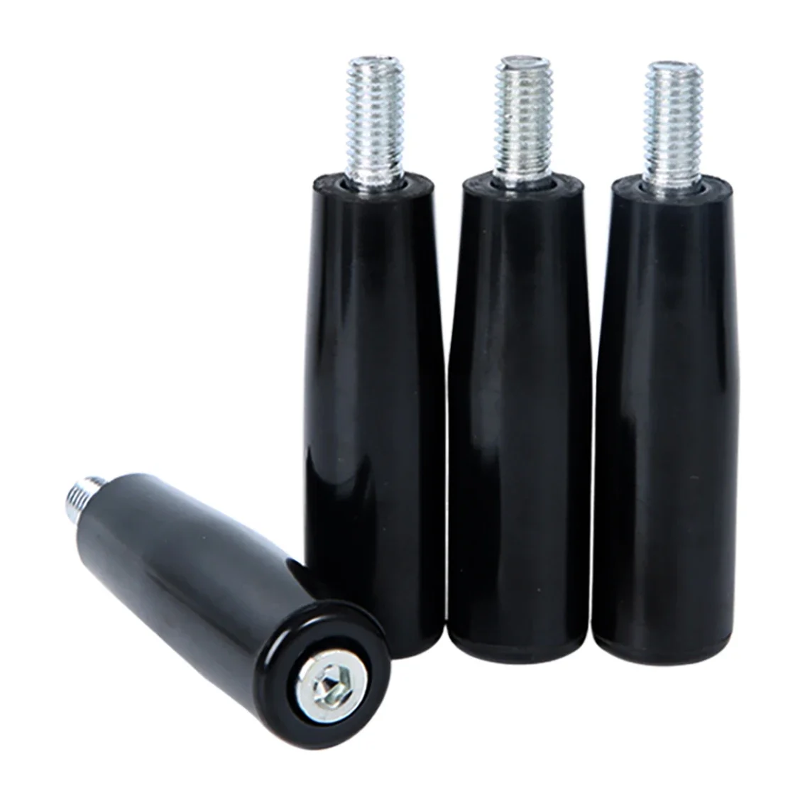 1-10Pc M6 M8 M10M12 회전 핸들 베이클라이트 핸드휠 스루홀 스트레이트 핸들 분리형 로드 머신 고정형 플라스틱 핸들