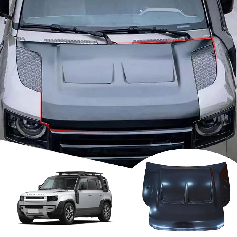 

Carbon Fiber Engine Hood for Land Rover Defender 2020 2021 2022 2023 material Defender upgraded SVR style cover 90/110