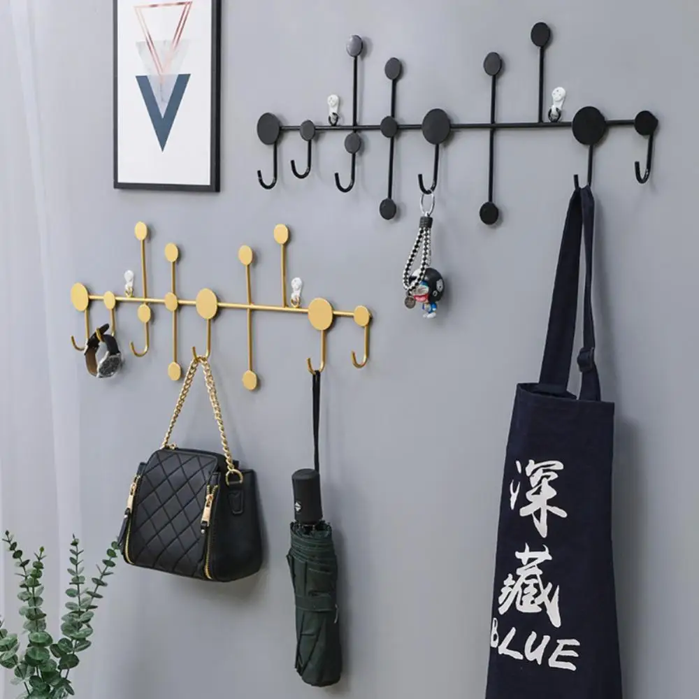 

Hat Racks Wall Hanging Clothes Hanger Hooks Punch-free Milti-purpose Traceless Installation Coat Hanger Wall Hanging Coat Rack