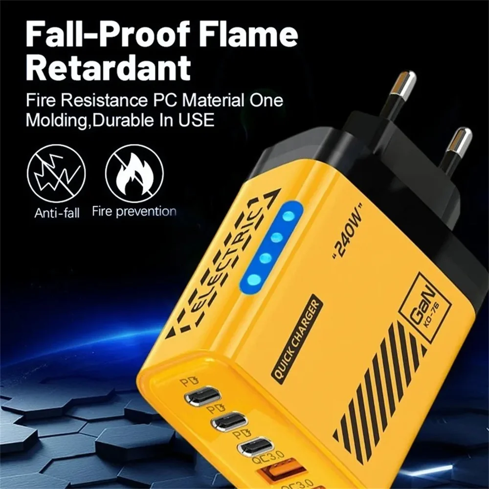 240W 5-in-1 Desktop Charger - US Plug thumbnail 4