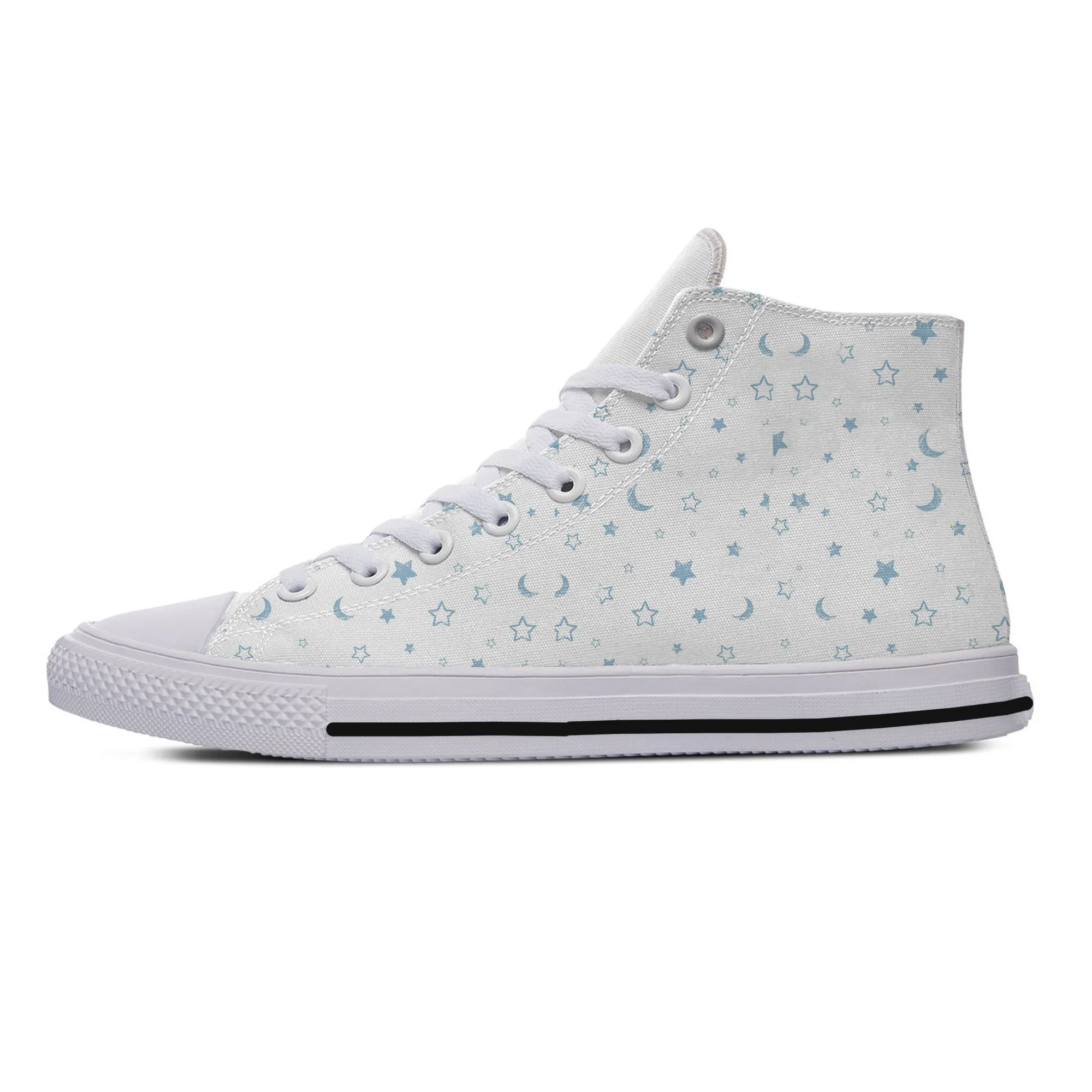 Hot Sparkle Glitter Colorful Pastel Galaxy Star Lightweight High Top Canvas Shoes Men Women Casual Sneakers Classic Board Shoes