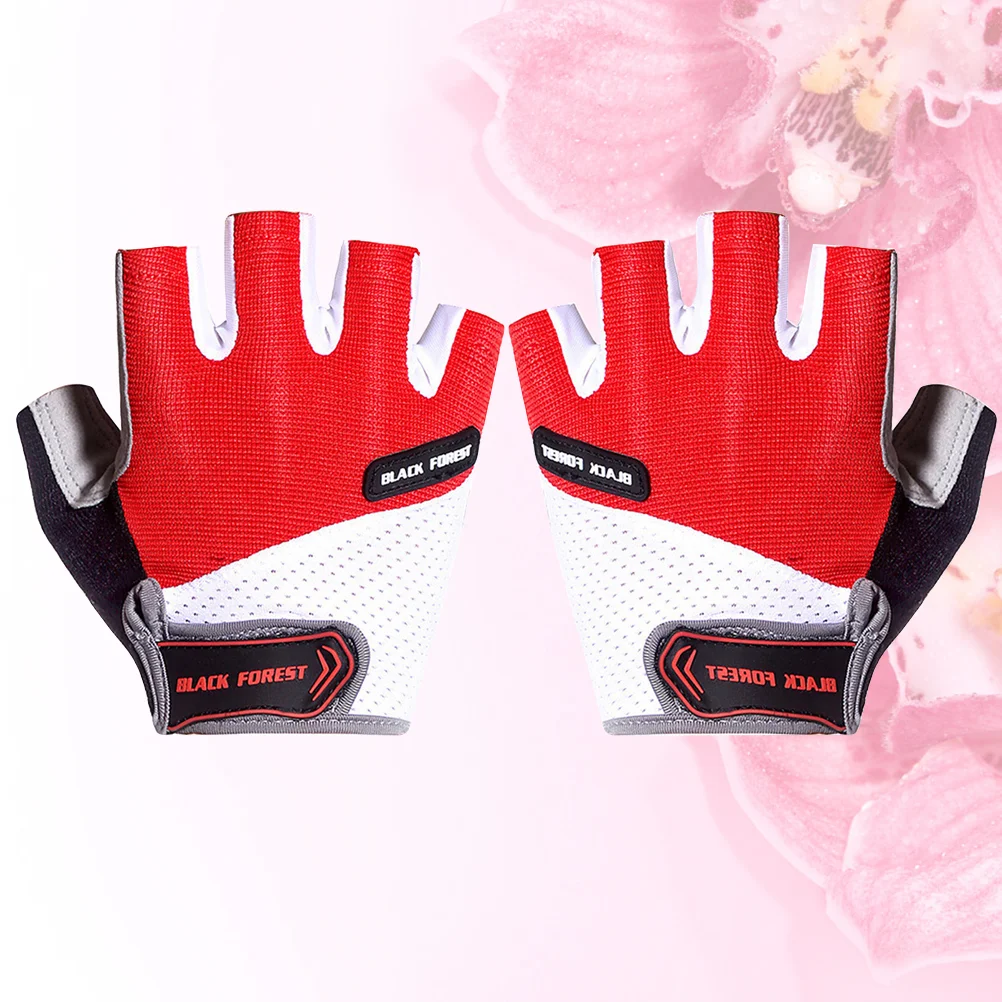 

Unisex Half Finger Gloves Biking Breathable Short Motorcycle Fingerless for Men