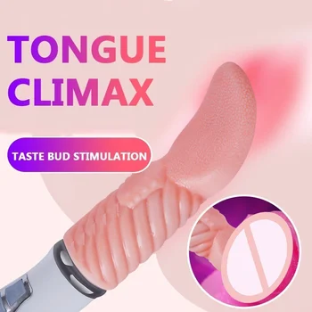 10 Modes Oral Licking Tongue Vibrators for Women G-spot Clitoris Stimulation Powerful Vibrator Female Sex Toys for Adults 18 2