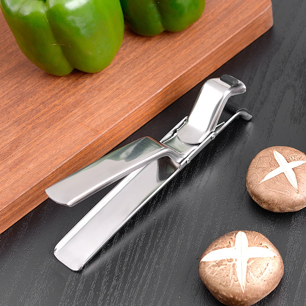 Multi-Function Anti-Scald Bowl Clip Easy Labor‑Saving Heat Resistant Long Handle Plate-Grippers Kitchen Tool For Hot Dish