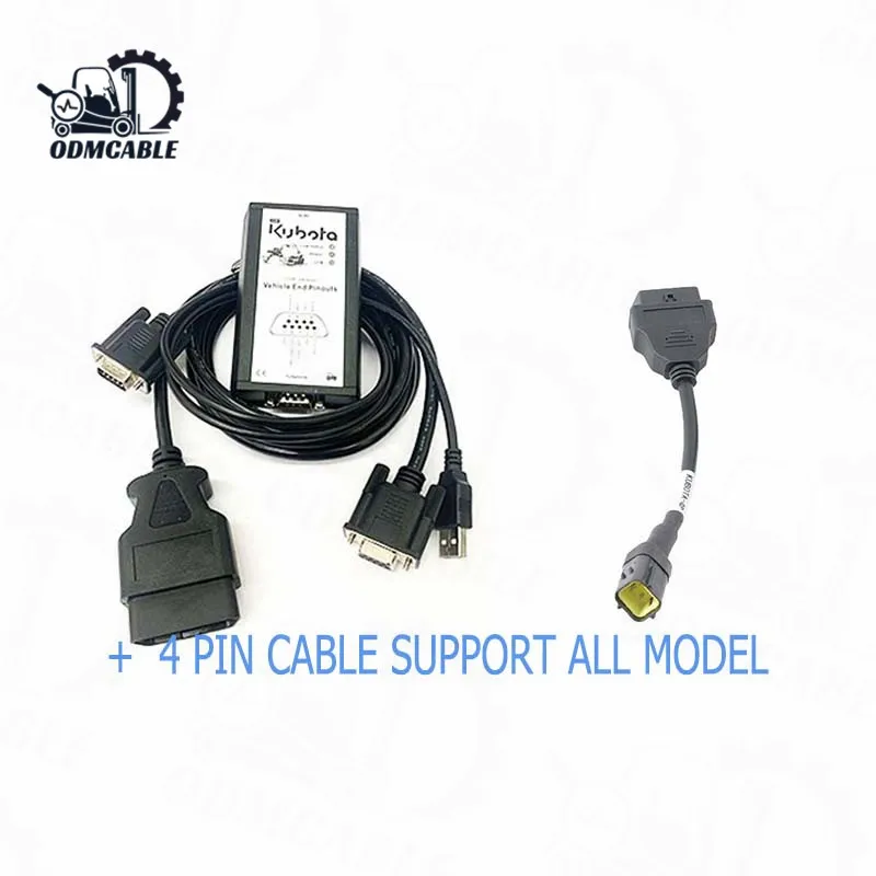 4 PIN CABLE FOR ALTEST TRACTOR SCAN TOOL FOR KUBOTA AGRICULTURAL