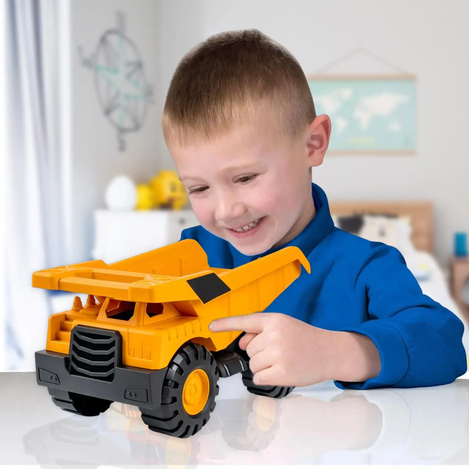 Excavator Dump Truck Model Toy Engineering Vehicle Set Construction Fleet Toddler Early Education Construction Toy Car - 5