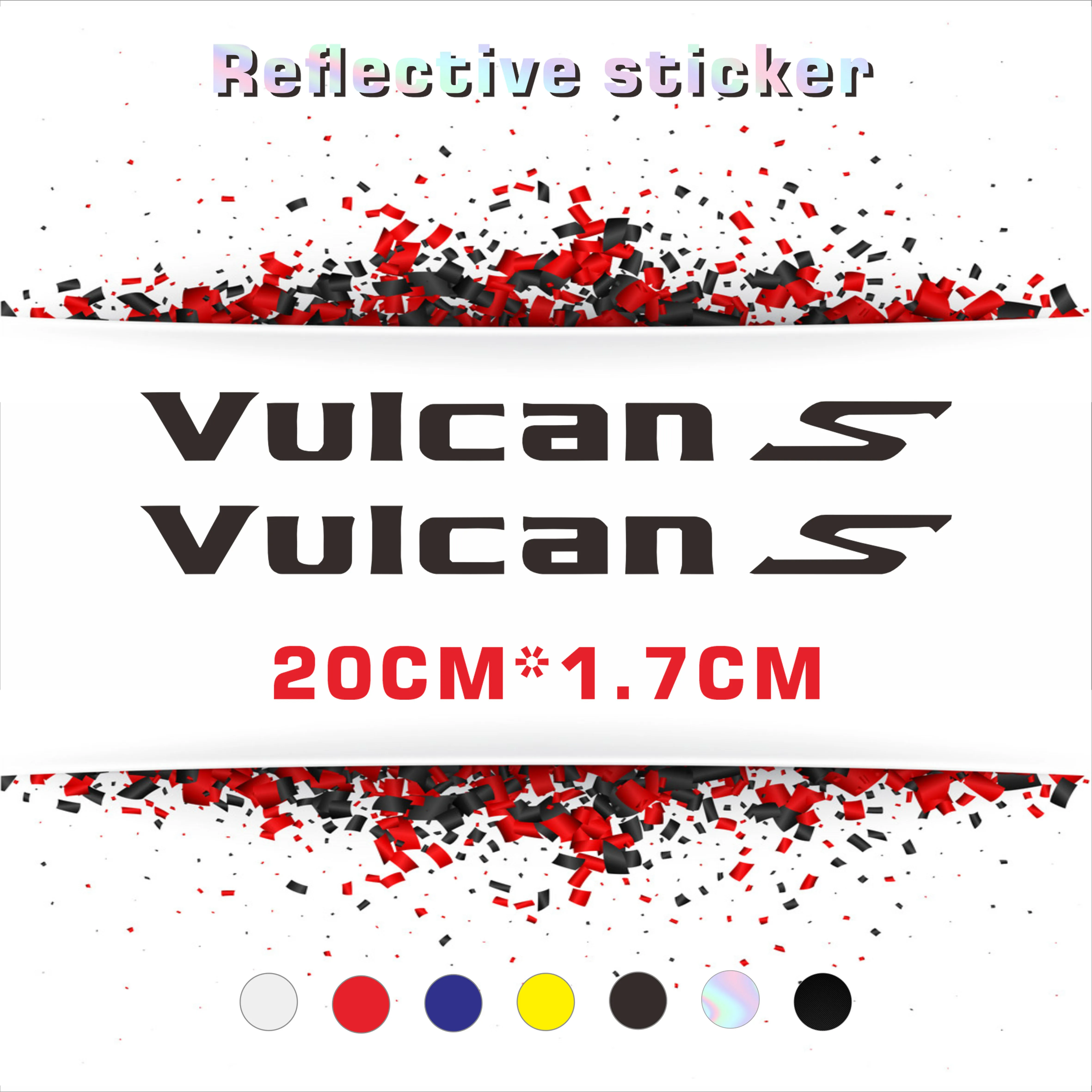 

8Inch Reflective Sticker Decal Motorcycle Car Sticker Wheels Fairing Helmet Sticker Decal For 2023VULCAN S
