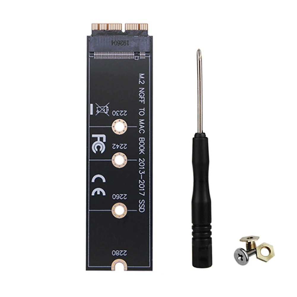 M.2 NVME 솔리드 스테이트 드라이브 어댑터, PCIE3.0 SSD 변환 카드, 맥북 에어 2013- 2017 프로 A1465 A1466 A1398 A1502 용