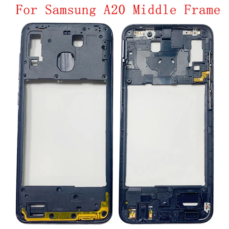 

Средняя рамка центральный корпус телефона для Samsung A20 A205 рамка крышка с кнопками запасные части