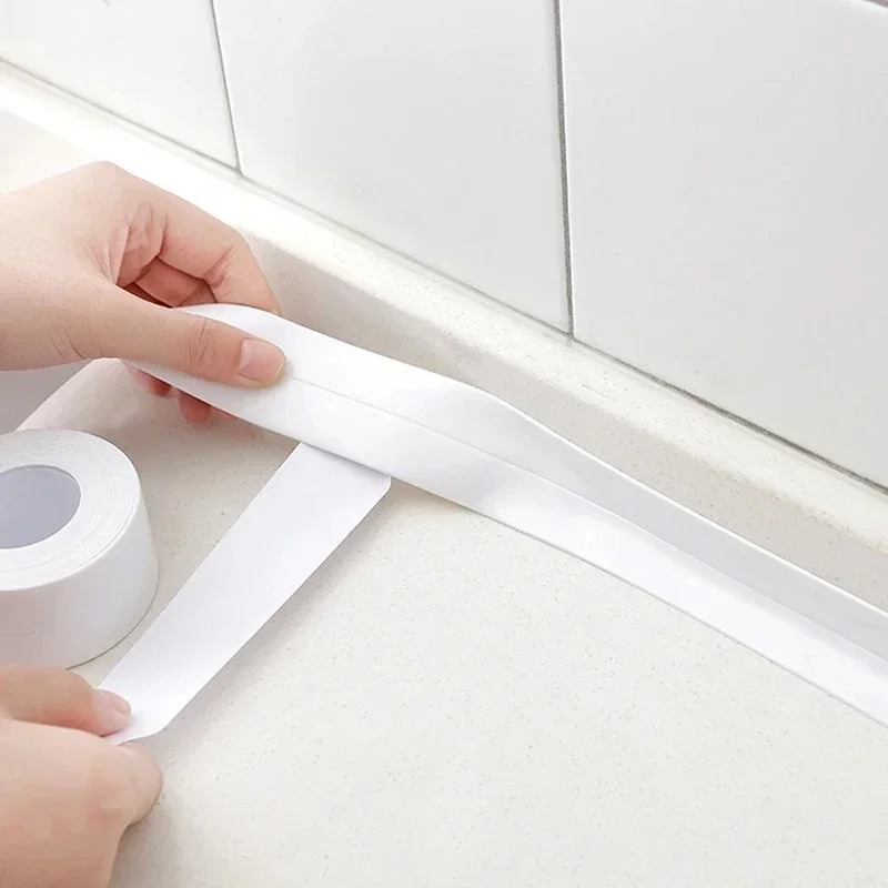 100/200/320Cm Bagno Cucina Nastro Sigillante Autoadesivo Doccia Lavandino Bagno Striscia Di Calafataggio Adesivo Da Parete Impermeabile Nastri Per Bor