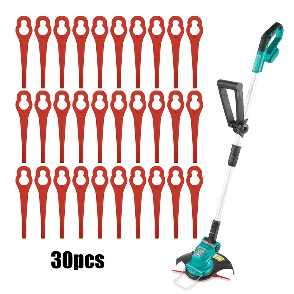 30 Pz/Set Lama In Plastica Per Ferrex Aldi Far 20-1 97699 Trimmer Blade Cutter Lawn Trimmer Lama Di Ricambio Attrezzo Di Ricambio Per Giardino