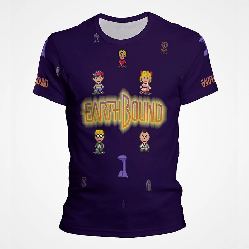 

Game Earthbound Fashion Printing T Shirt Men Summer Casual Top Tee Funny Kawaii Children Short Sleeve Ropa Hombre Camiseta Mujer