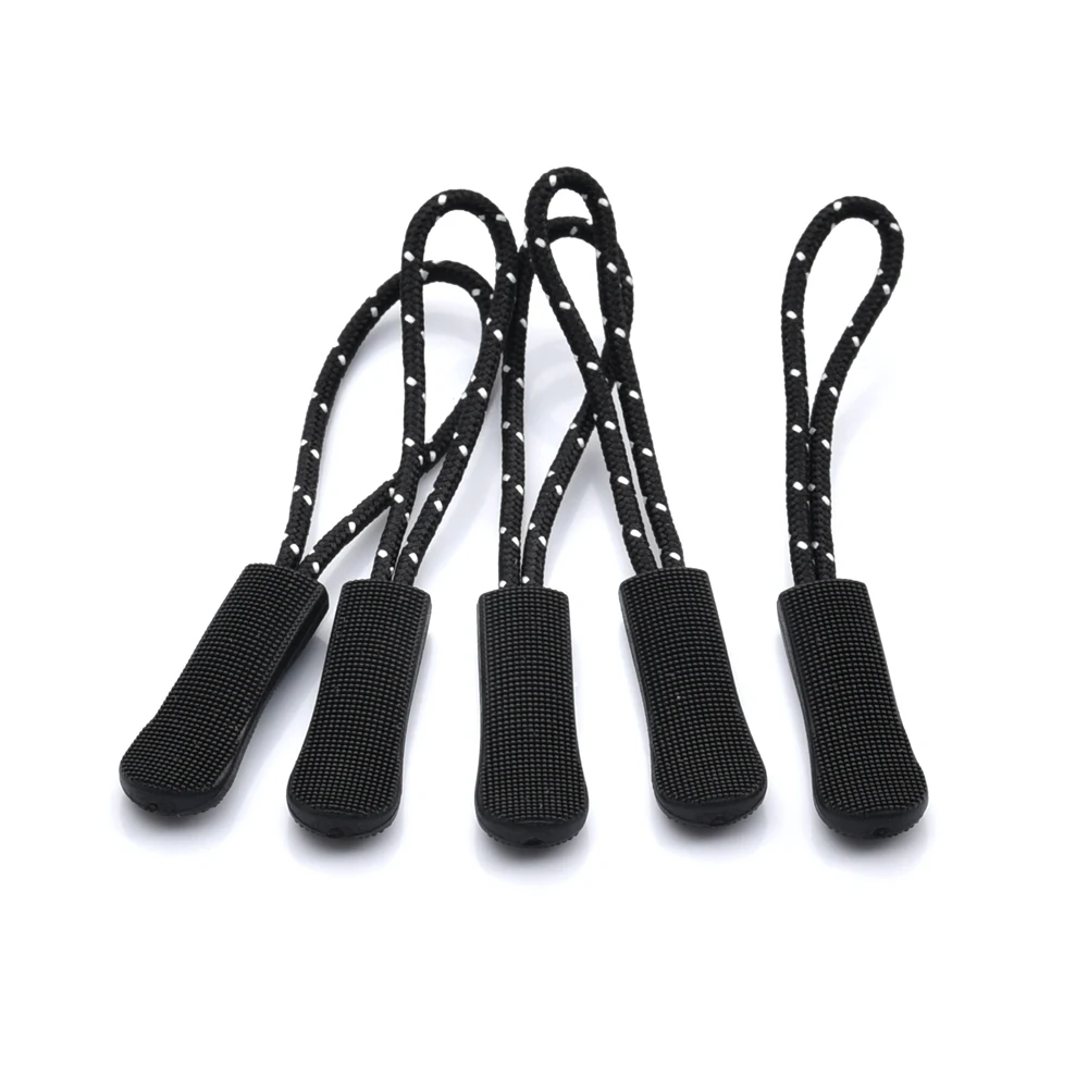 Slip-resistant plastic zipper puller 10pcs/pack End fit Rope Cord Tab End lock zips suitcase backpack sportwear parts