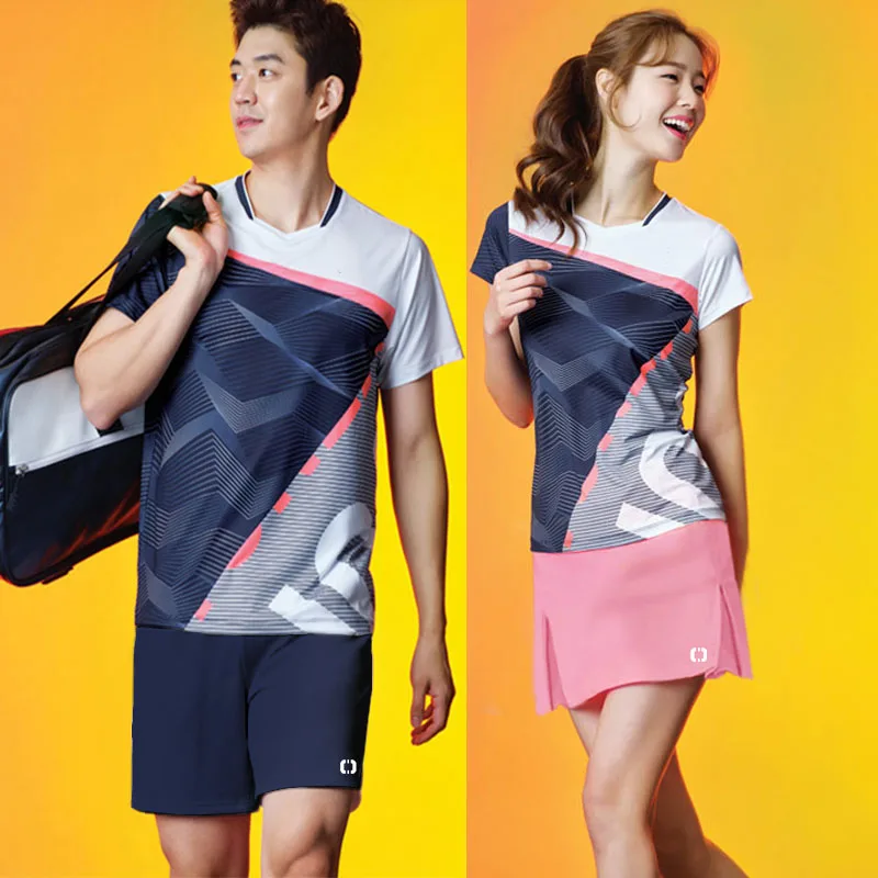 

K2024 новая одежда для бадминтона Женская теннисная рубашка мужская одежда для настольного тенниса дышащая быстросохнущая