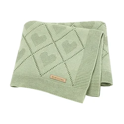 Super Soft Cotton Knit Baby Blanket - Newborn Swaddle Wrap and Nursery Sleeping Cover (82W1418)
