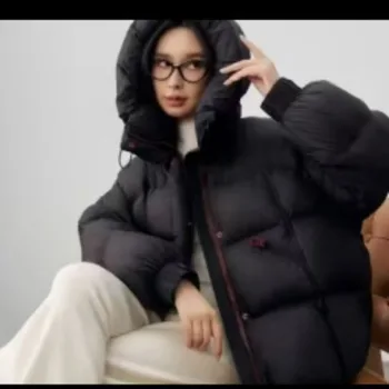 Donna inverno nuovi occeani sciolti colore Crash Trend dolce cerniera colletto casual moda pendolare vestiti di cotone caldo sciolto coreano 1