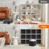 Cube Storage Bins, Foldable Decorative Fabric Storage Baskets for Organizing Home Organizers with Handles for Shelves 6