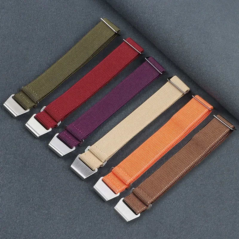 French Troops Parachute Bag Nylon Watch Band – Sport Elastic Strap Bracelet