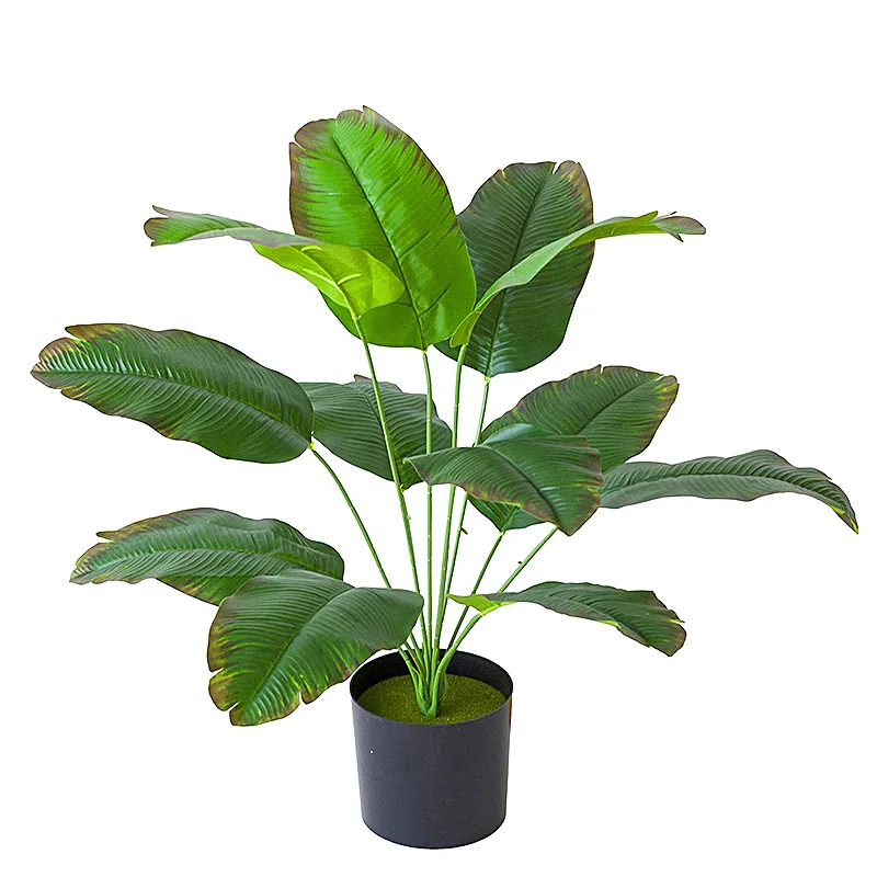 Flores Decorativas Plantas Artificiales Grandes Hojas De Plátano Jungla  Planta Falsa Hogar Jardín Oficina Decoración Bonsái Árbol Accesorios De  Sala De Estar De 9,53 €