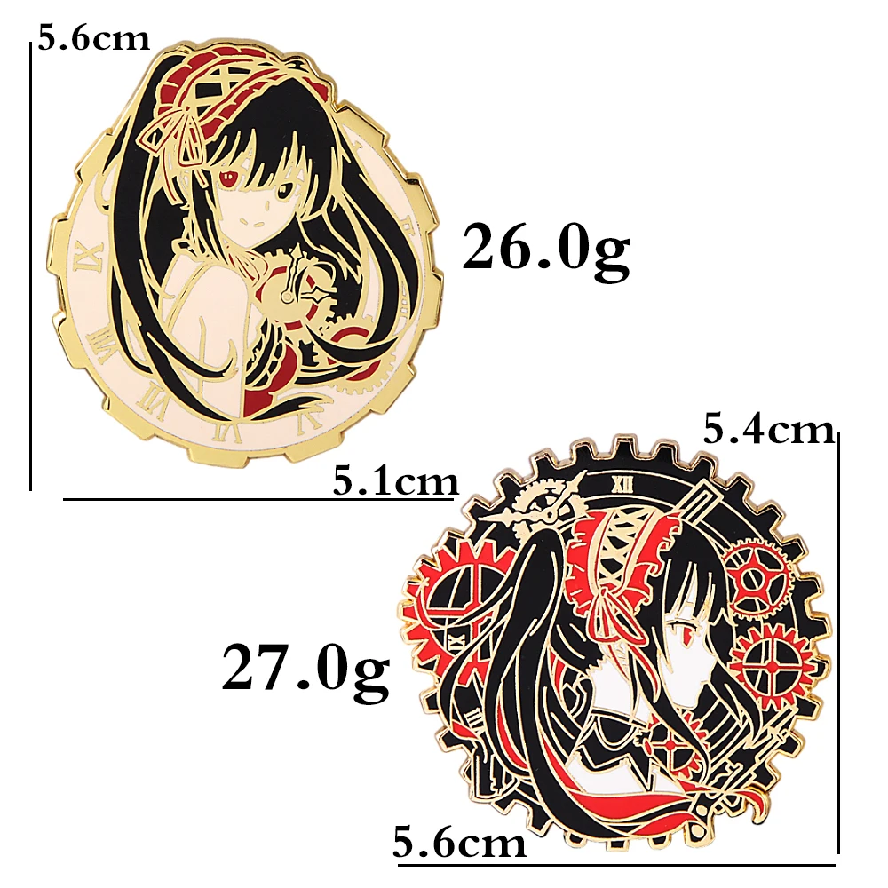 9pcs Anime Badge Date A Live Himekawa Yoshino Yatogami Tohka Pin Brooch  Button