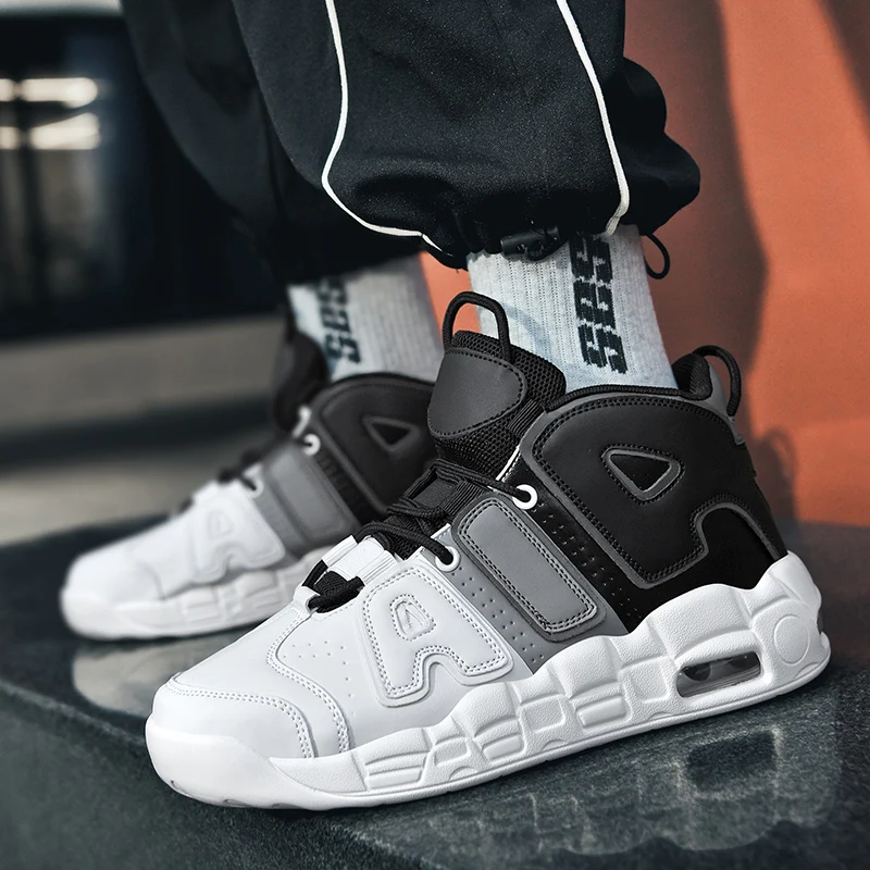 Pippen Big AIR Daddy shoes trend cuscino d'aria da uomo e da donna high top panda casual scarpe da basket per studenti autunno 2023