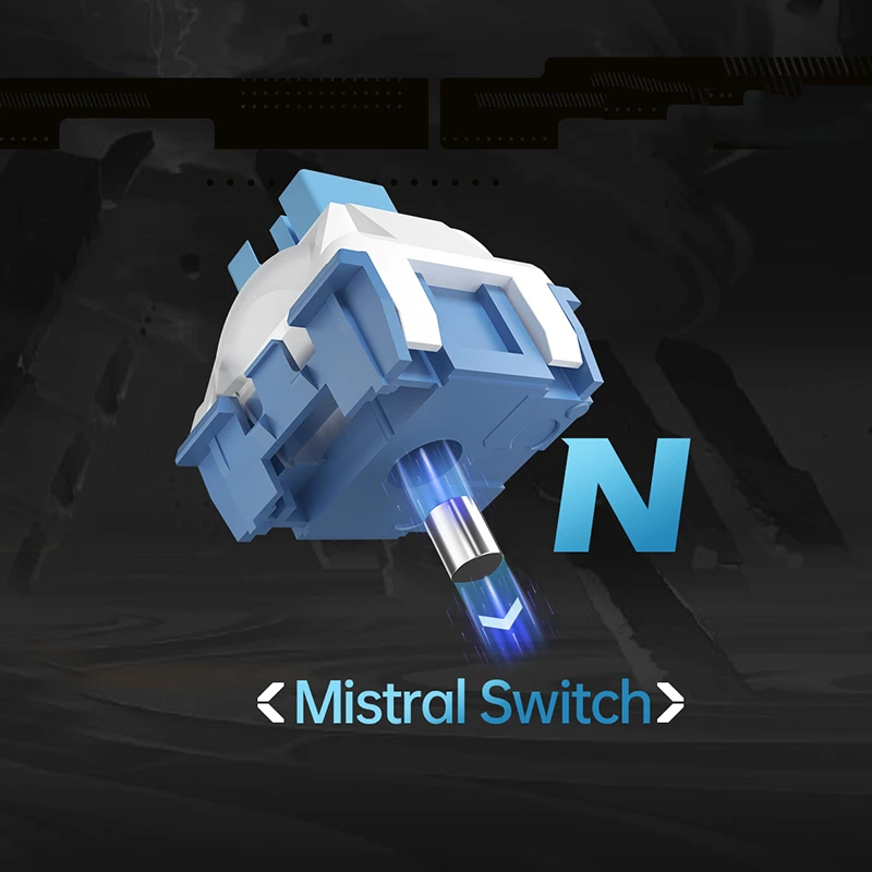 1/3/5Pcs Kailh 소스 시리즈 자기 키보드 스위치 Flame Mistral 긴 수명 기계식 키보드 스위치 2024 새로운 도착