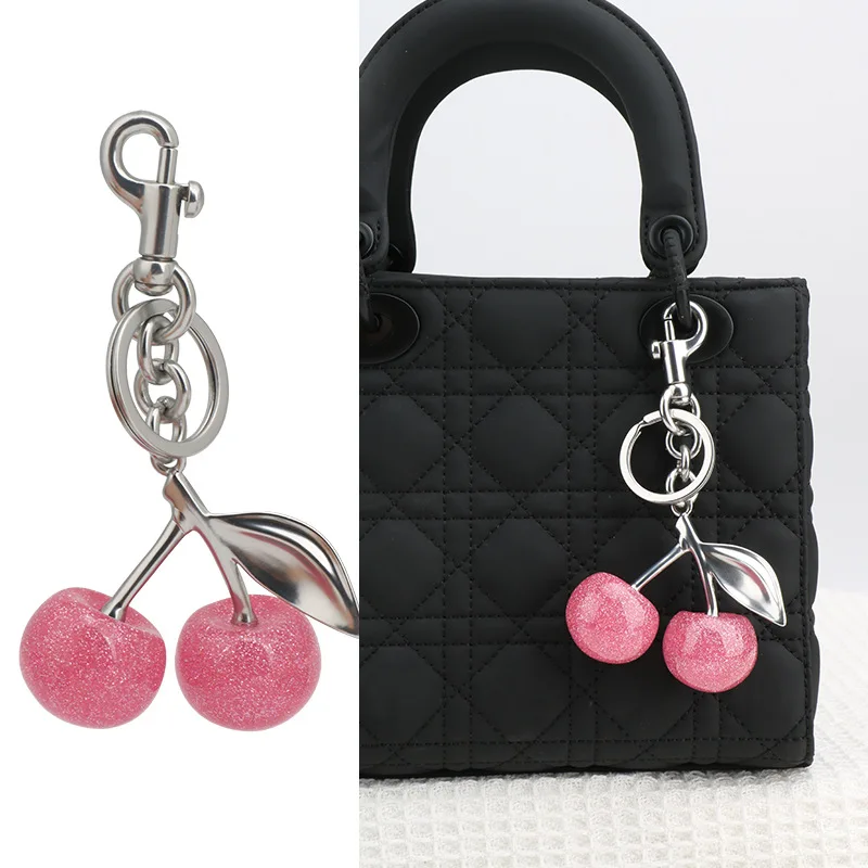 thumbnail image 2 of Purse Charms Cherry Bag Charm Keychain - Elegant For Handbags & Accessories Gift Hello Kitty Keychain 2 of 14