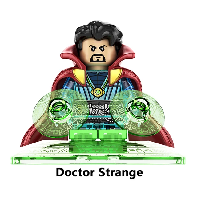 Disney Doctor Strange Scarlet Witch Moon Knight Wong Building Block Dormammu Hulk Ultron Carter Professor X Brick America Chaves O-KF1679