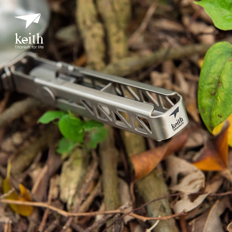 Keith Titanium 122g Ultralight Folding Pans 140ml Fried Steak Cooking Eggs Portable Outdoor Camp Picnic Cooker Ti6032 3