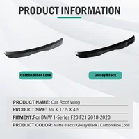 For BMW 1 Series F20 F21 116i 120i 118i M135i 2018 2019 2020 Hatchback Rear Trunk Lip Rear Roof Spoiler Wing Body Car Accessorie 3