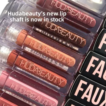 11 Colors 2025 New Cosmetics HUDA BEAUTY Mirror Lipstick High Gloss Moisturizing Coco/Posh/Bombshell Women's Makeup Lipstick