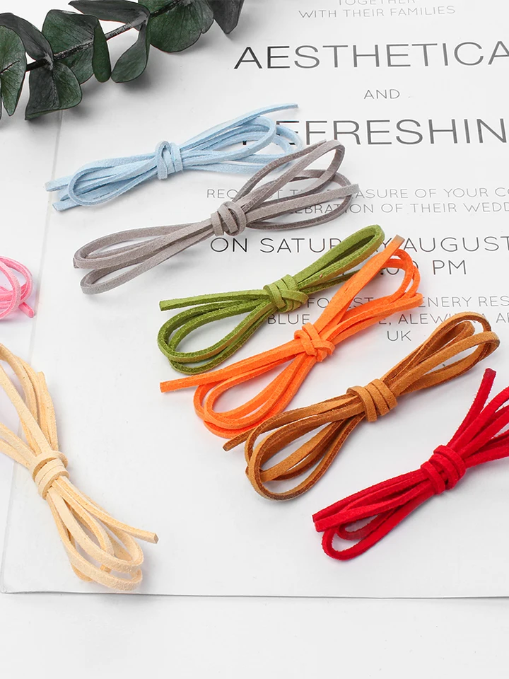 Cavo In Pelle Di Velluto Coreano Piatto In Finta Pelle Scamosciata Da