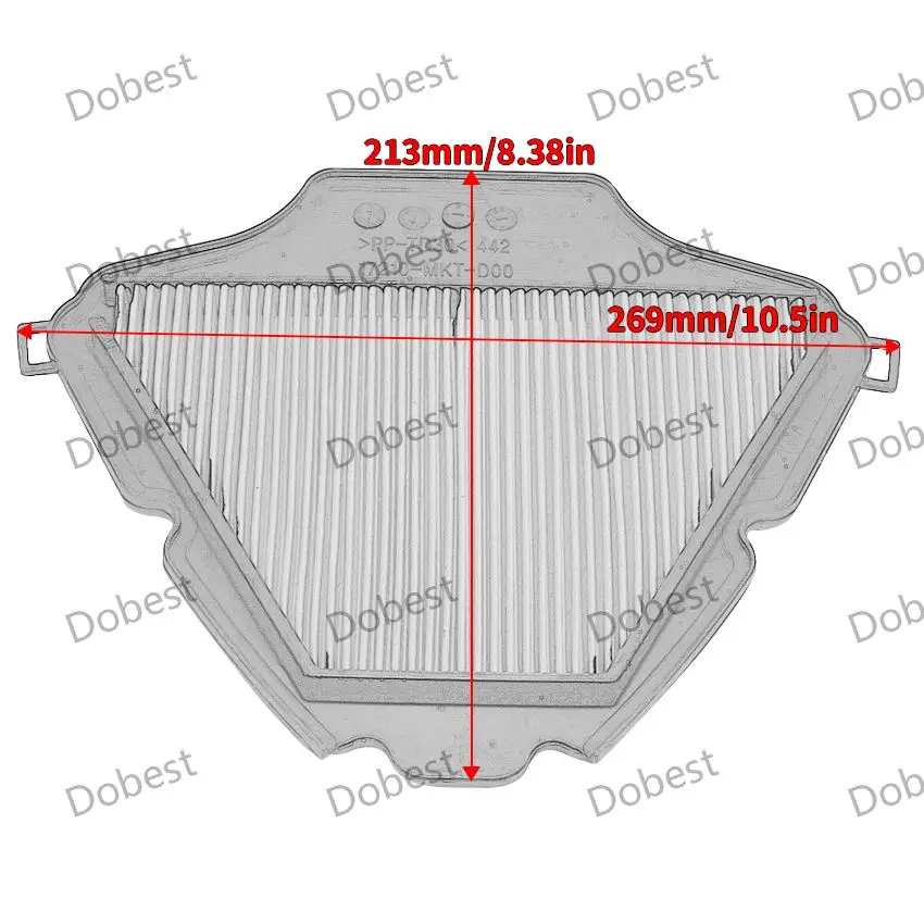 Motorrad Luftfilter Für Honda X-ADV750, NC750X, NSS750 (2021-2023) – Hochstrom-Vliesstoff, Schwarz/lila